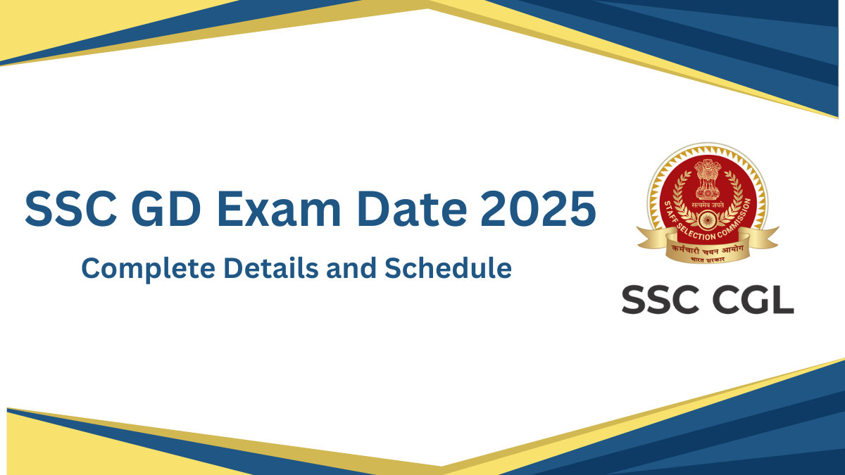 SSC GD Exam Date 2025